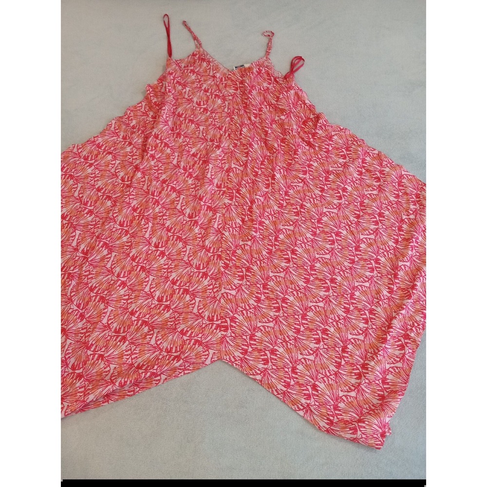 Vineyard Vines Womens Dress Red Orange Pink Rayon Silk Blend Medium